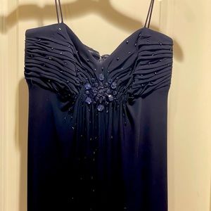 Ignite size 10 navy blue evening gown